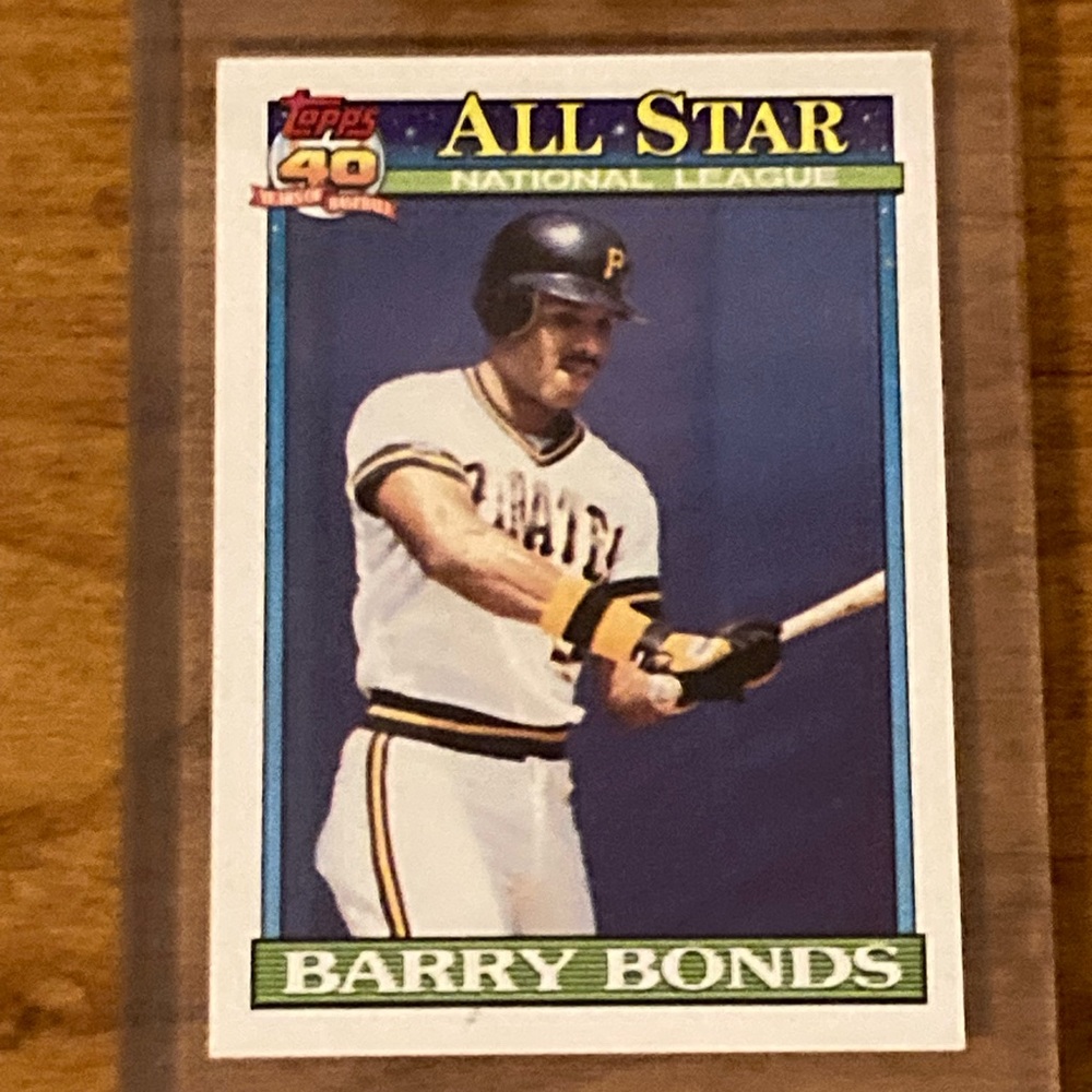 Topps 1990 NL Leaders Baseball Card - Blue and Orange
